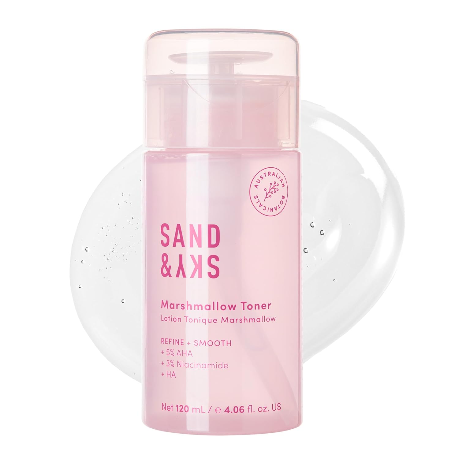 Sand & Sky Hyaluronic Acid Serum for Face - Hydrating Serum with Probiotics & Fermented Sea Kelp, Face Serum for Fine Lines, Plumps Skin & Minimizes the Appearance of Wrinkles, 1 fl oz