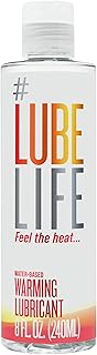 LubeLife Water-Based Warming Lubricant, Warm Invigorating Heating Sensation, Lube for Men, Women and Couples, 8 Fl Oz