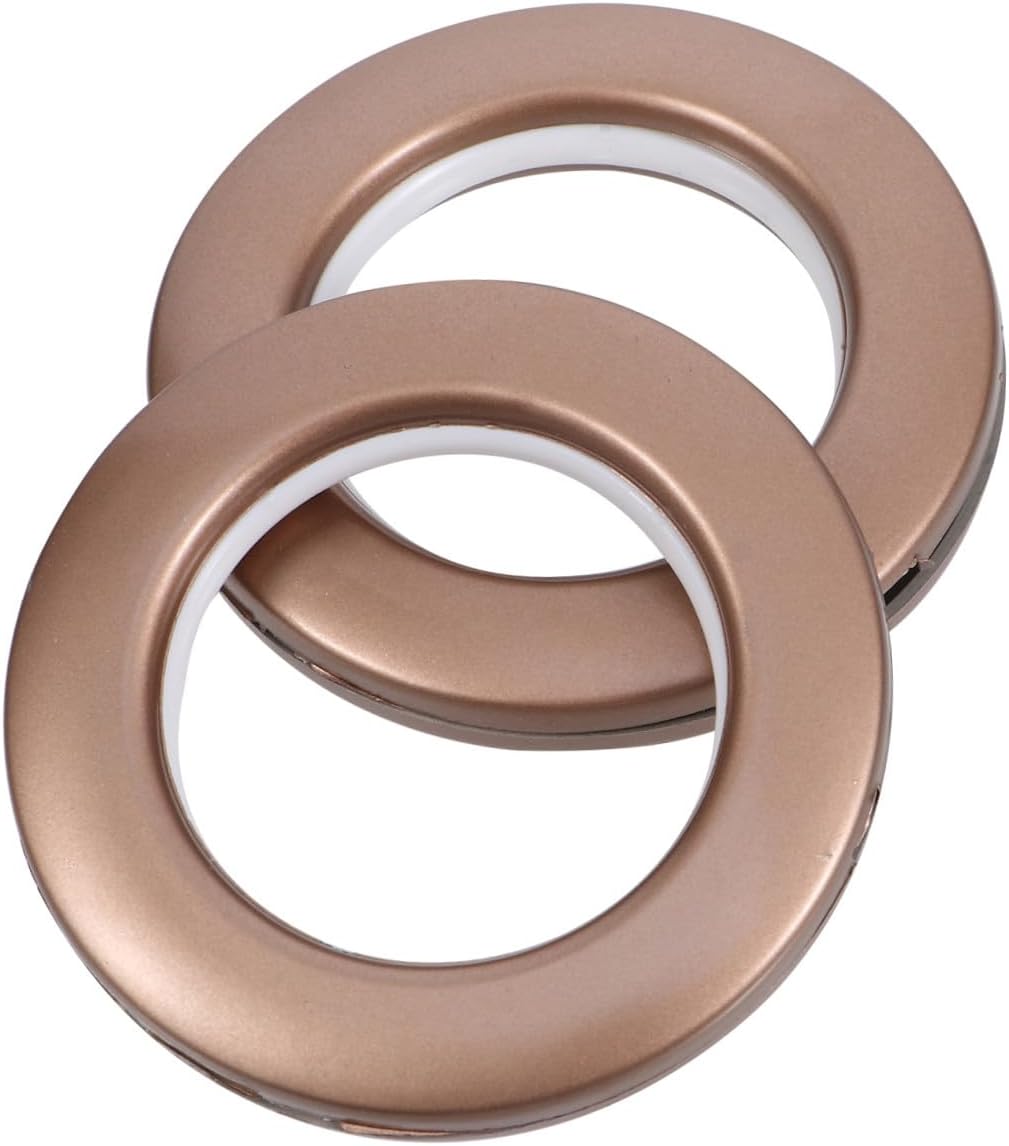 75 Pcs Reusable Sliding Curtain Grommets Plastic Inner Diameter Rings Silent Roman Curtain Eyelet Rings for Window Drapery Hardware Home Décor