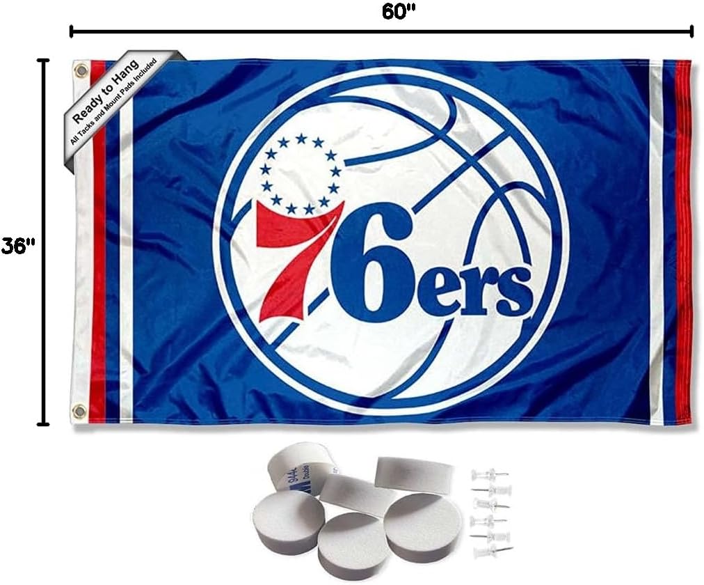 Philadelphia 76ers Banner and Tapestry Wall Tack Pads - Image 6