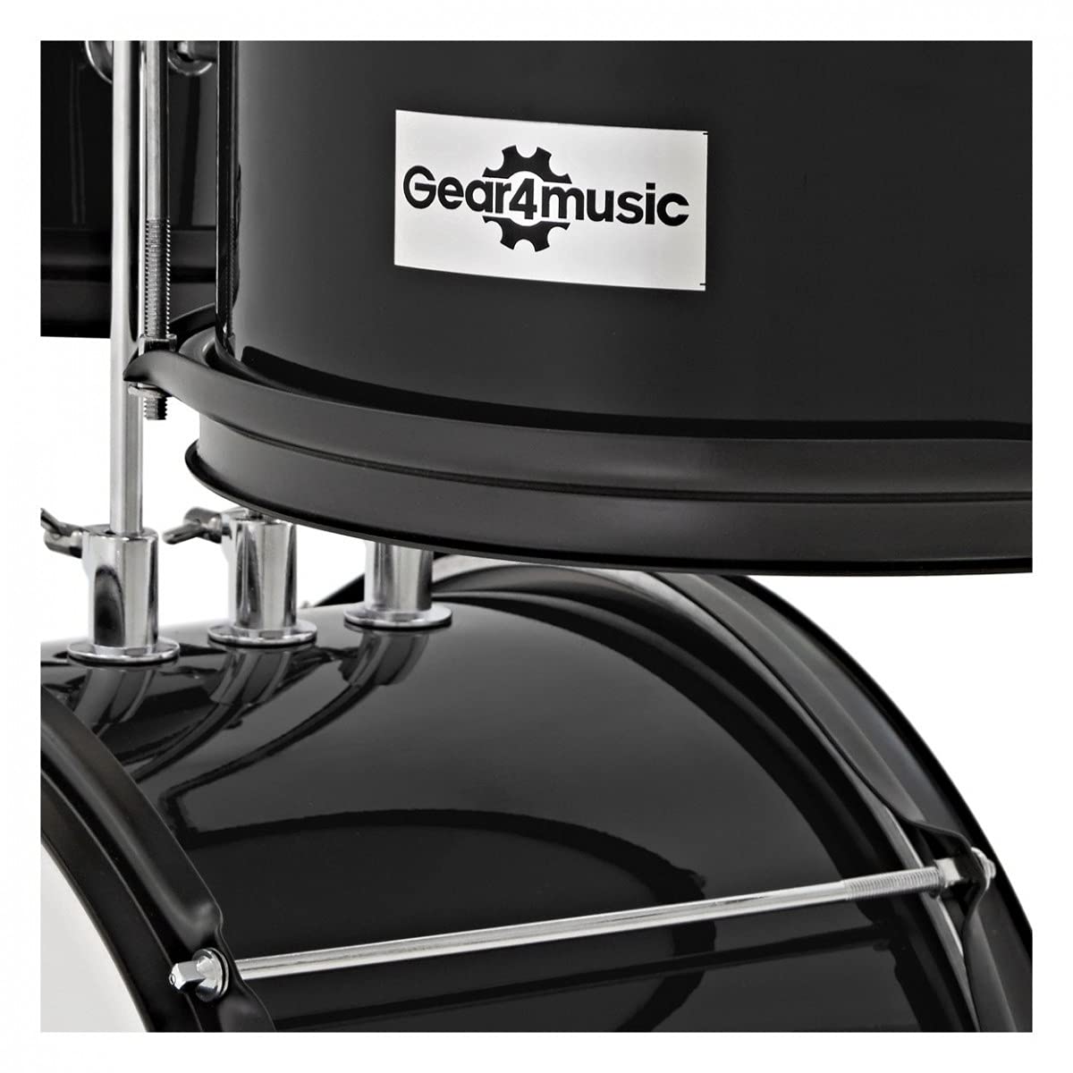 Kit de batería junior para niños de 3 a 6 años con accesorios de Gear4music Black