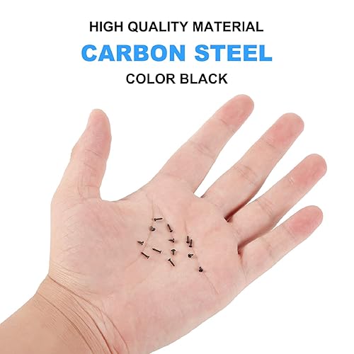 Miniatura 4 de Juego de 1100 tornillos de cabeza redonda para computadora laptop, mini tornillos Phillips avellanados M1.2,M1.4,M1.5,M2 para reparación de