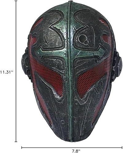 Miniatura 7 de OSdream Cool Knights Templar - Máscara protectora de malla de alambre para Airsoft Paintball