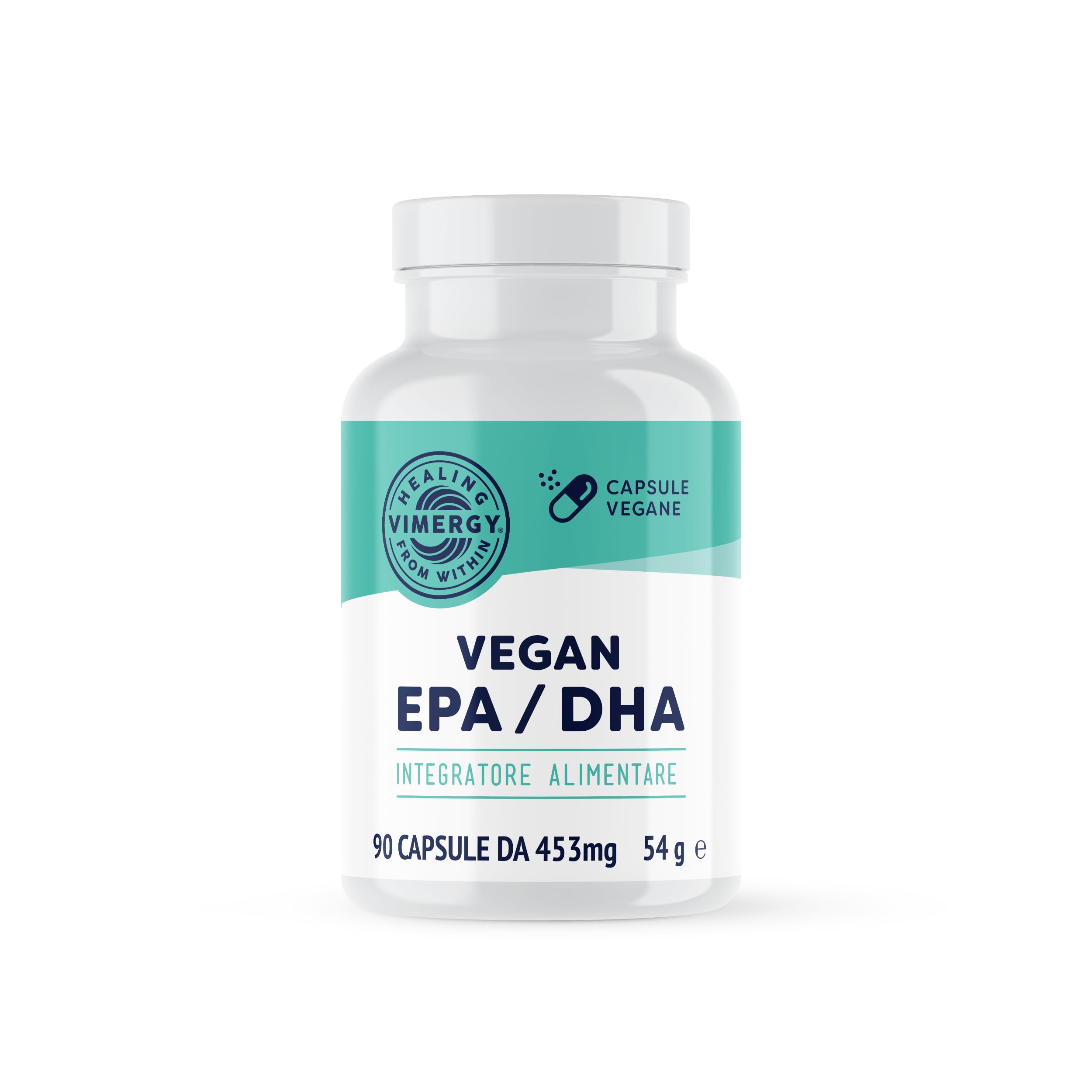 Vimergy Vegan EPA DHA (30 Dosi) – 90 Pezzi – Olio di Alghe Omega 3 Vegan - Capsule Molli di Omega 3 EPA DHA Vegane Senza Gelatina, OGM e Glutine - Kosher