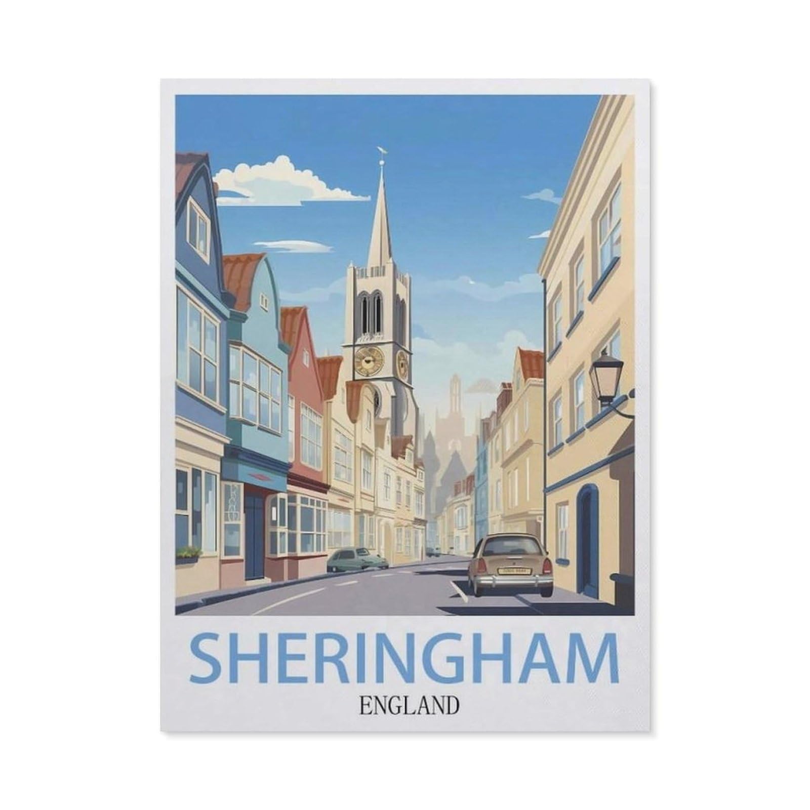 Funny Metal Tin Signs，Sheringham England(20x30cm）