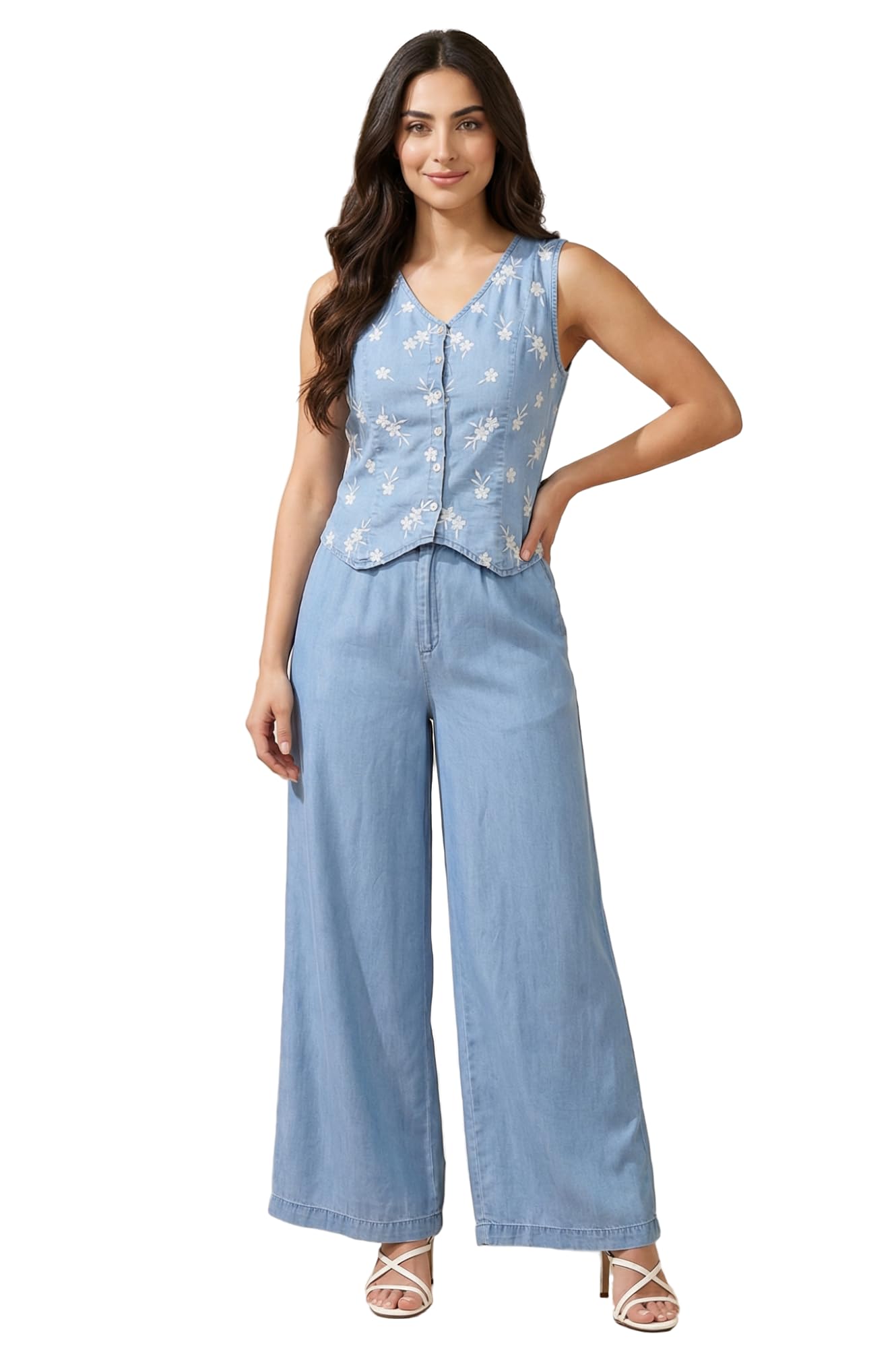 aurelia Womens Top with Trouser Co-ord Set-picture-39