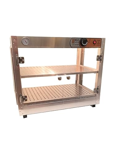 HeatMax, calentador de alimentos con carcasa transparente, 24 x 15 x 20