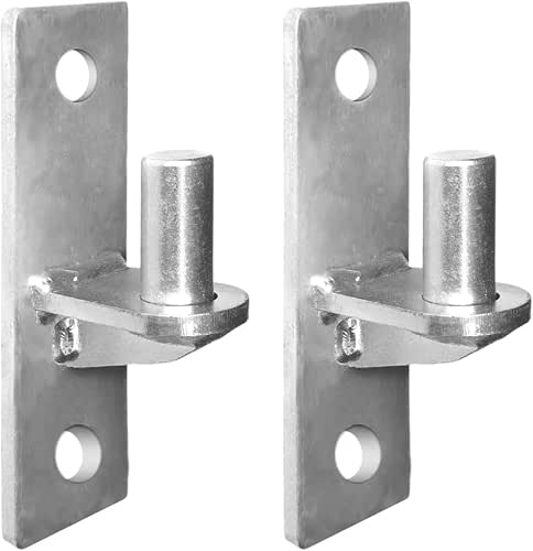 2 Pack Wall Mount Gate Hinges, Heavy Duty Wall Plate