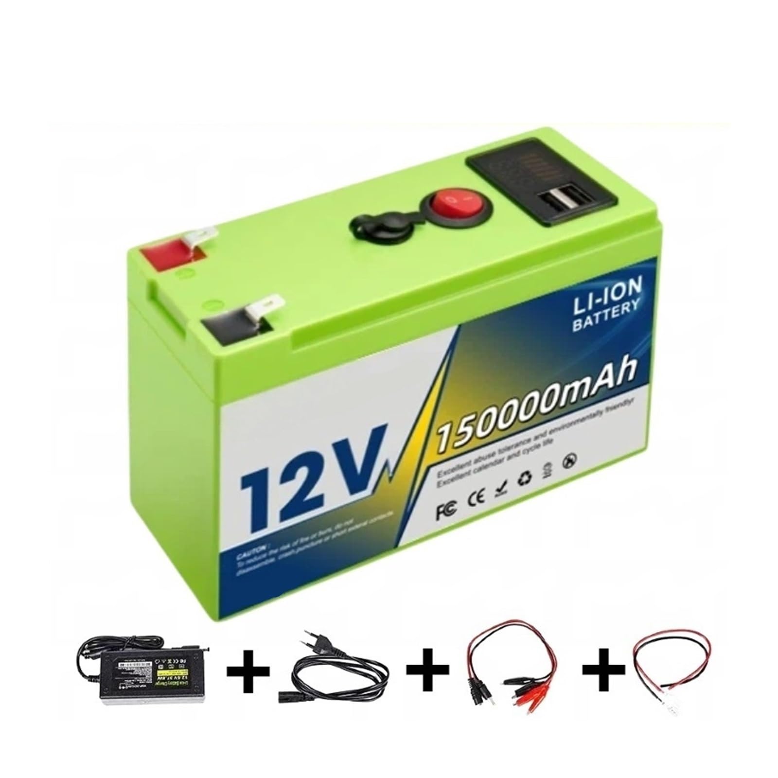 Batteria a ciclo profondo Batteria al litio 12V 200Ah LiFePO4 | BMS integrato a ciclo profondo applicabile all'UPS adatto agli scooter delle macchinine for bambini(PURPLE)