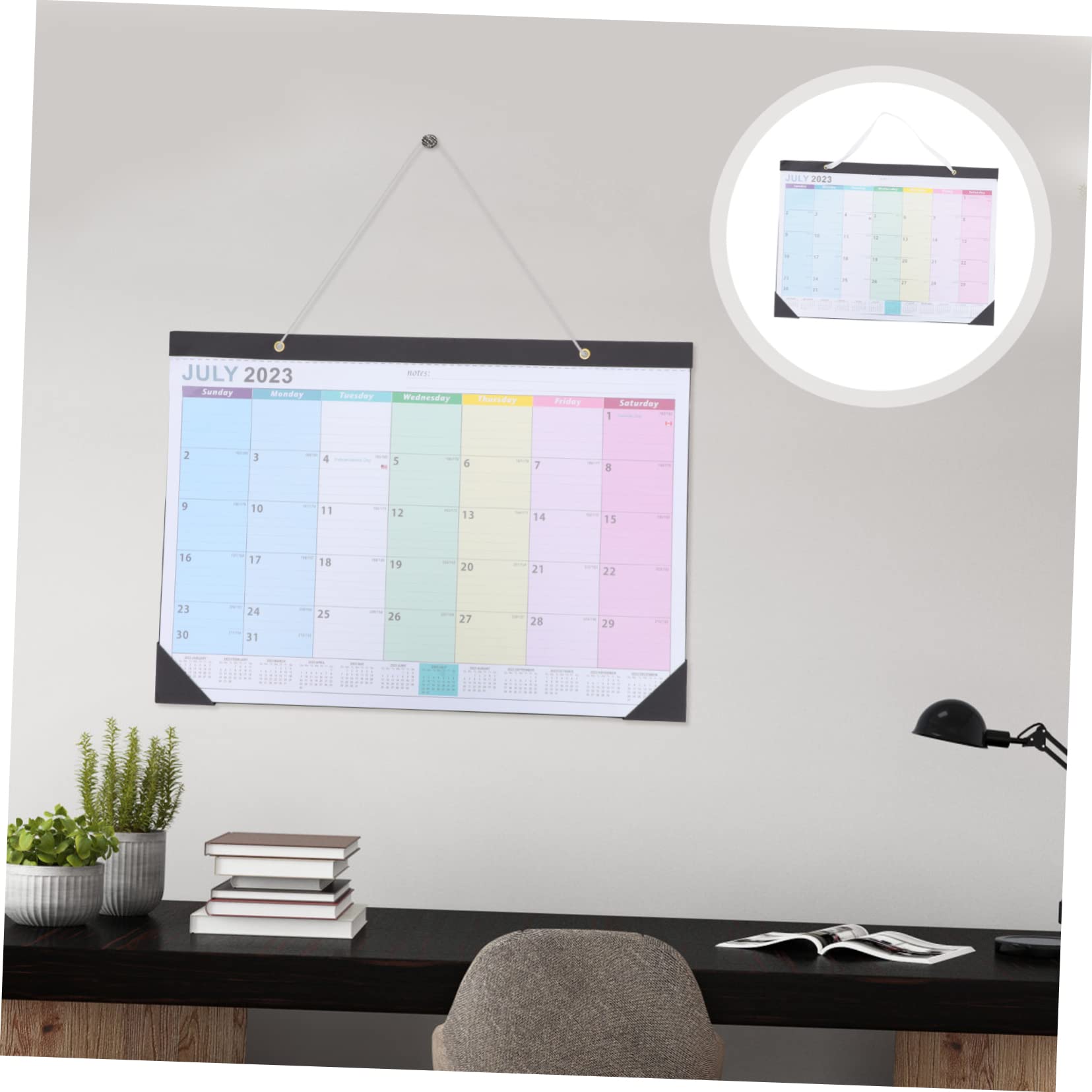 SEWACC 5stücke Wandkalender Monatlicher Planer Mit Abreißblättern Für Zuhause Und Büro Einfach Zu Leicht Und Langlebig Für Langfristige Planung