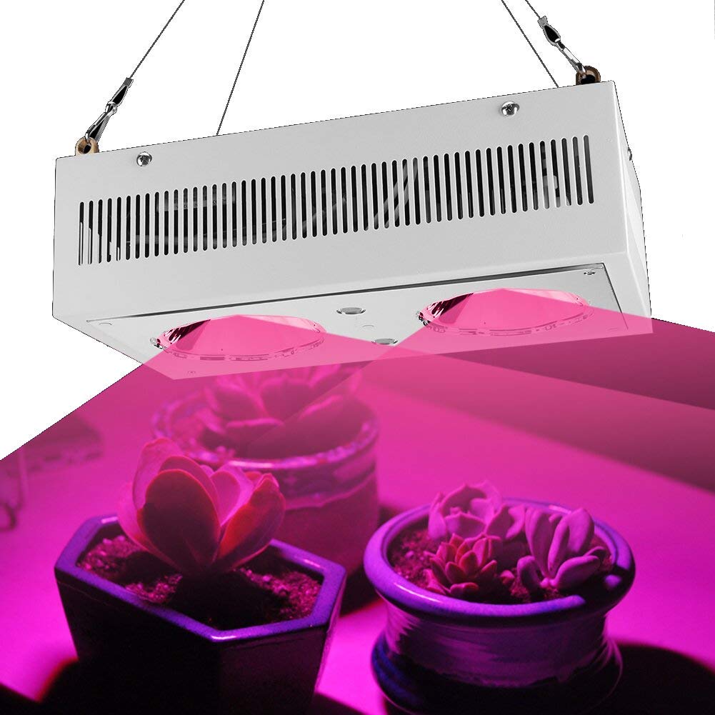 Upromax 1400W LED Plant Grow Light,with Thermometer Humidity Monitor,with Adjustable Rope,Full Spectrum Double Switch Plant Light for Indoor Plants Veg and Flower- 1400W