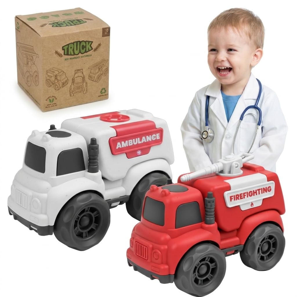 Drefirsa Toddler Car Toys - ambulances | Mubboo