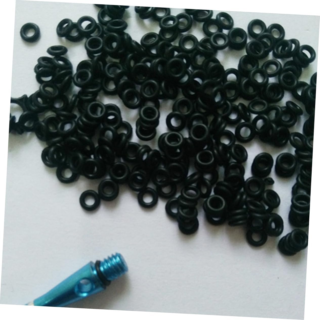 100pcs Aluminum Dart Shafts Seal O-Ring Non Rubber Washer Rod O-Ring Kit Easy to Install and Store