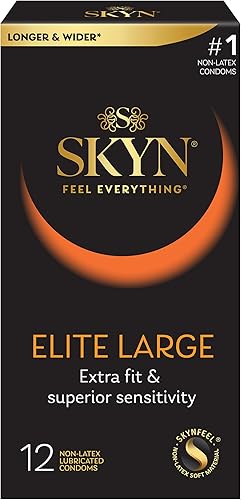 Miniatura 2 de SKYN Elite - Preservativos grandes y extrafinos lubricados sin látex (12 unidades)