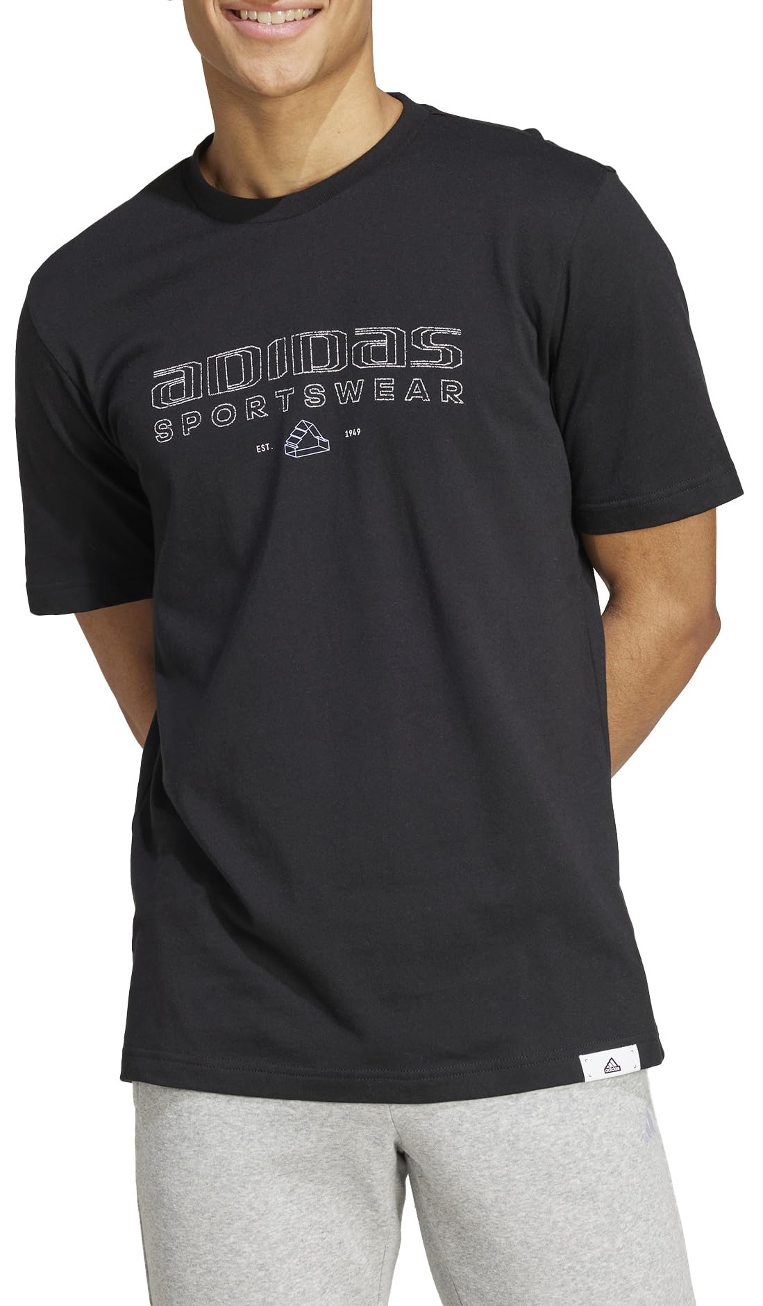 adidas Koszulka z krótkim rękawem z grafiką Mężczyźni TECH LINEAR GRAPHIC TEE (1 w zestawie)