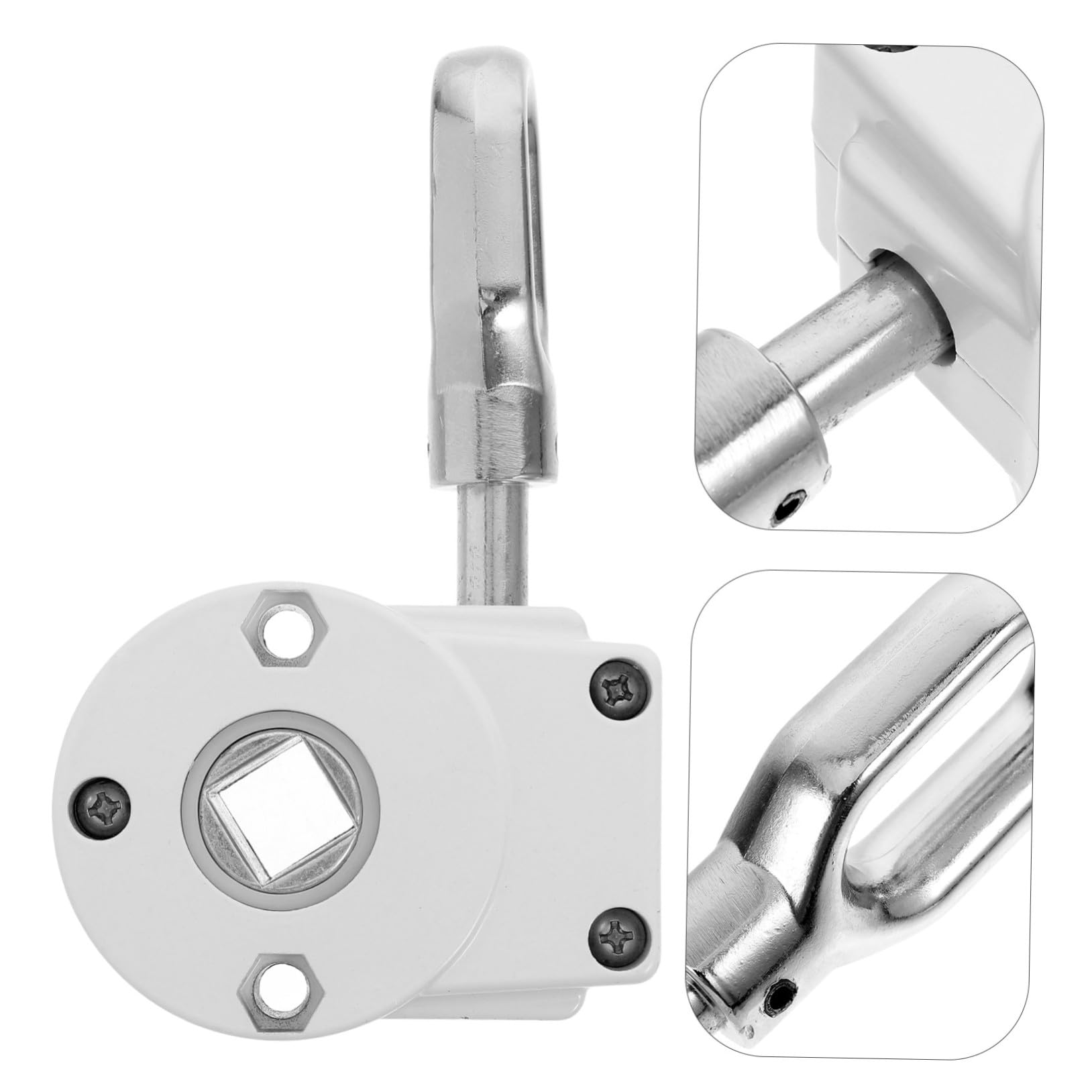 Manivelle Store Banne en Alliage D'aluminium et Acier Blanc, Pièces de Quincaillerie Robustes et Réglage Facile pour Store Banne Extérieur Terrasse