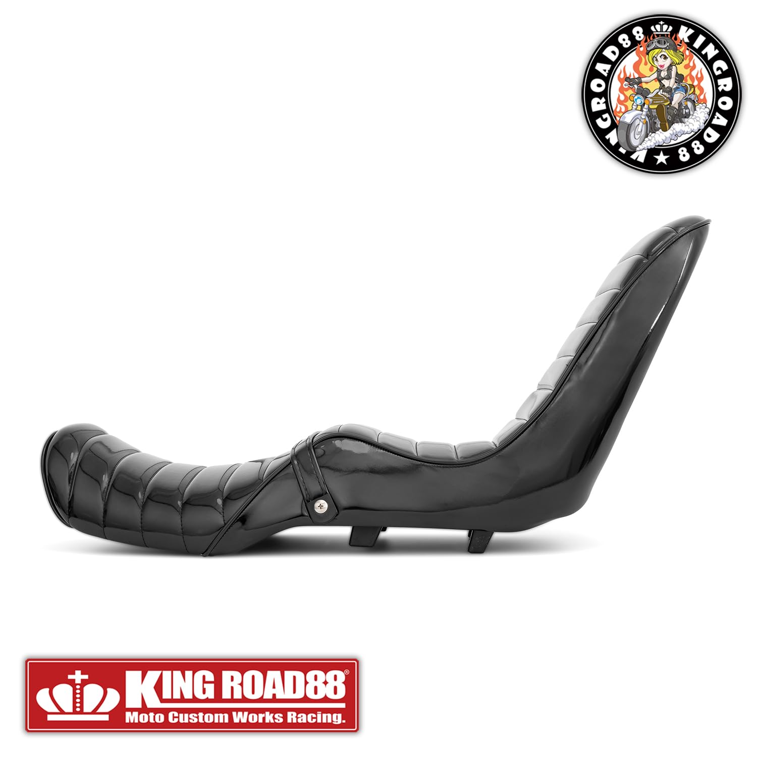 Amazon | King Road 88 バリオス2 ZR250B エナメル ブラック 40cm 三段