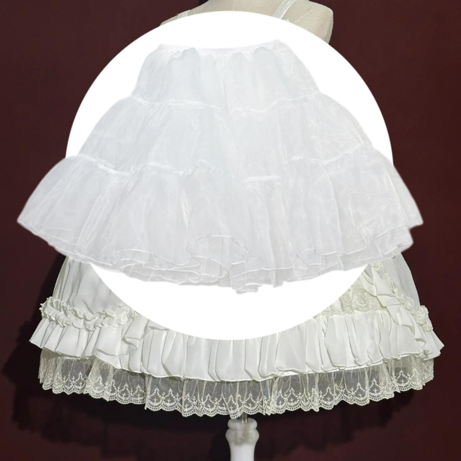 Sharplace Gonna Sottogonna Donna Petticoat Tulle Crinolina Elastico Fascia Regolabile Morbida Adatta a Matrimonio Ballo Danza Cosplay Eventi Scolastici