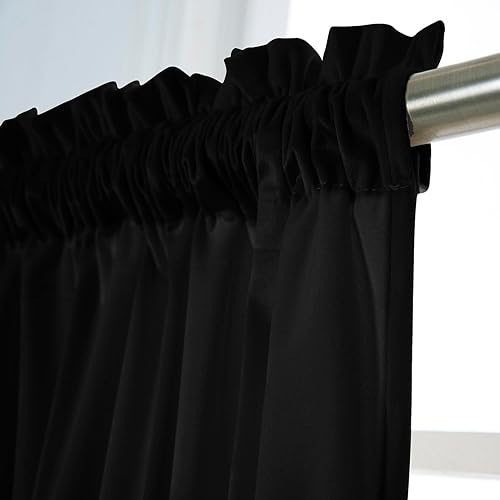 Miniatura 2 de Cenefa para ventanas granja y cenefa de terciopelo de lujo para persianas bolsillo para barra comedor cenefa pequeña ventana juego de un panel rubor