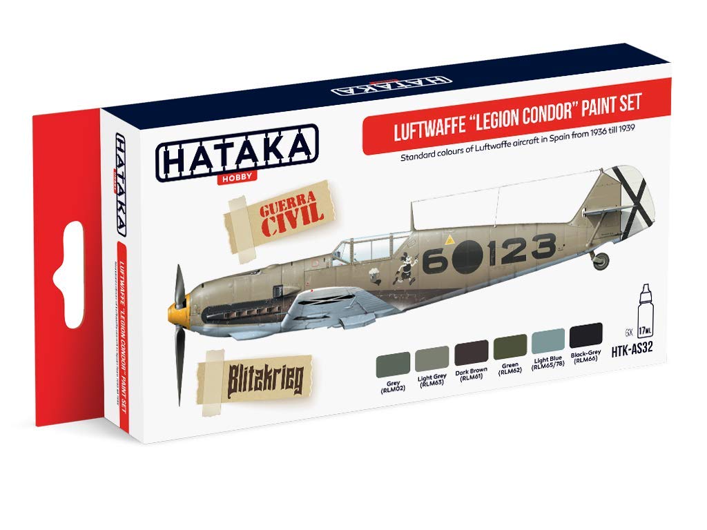 Hataka Luftwaffe „Legion Condor” Paint Set # AS32