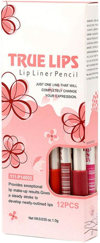 Spanking True Matte Lips Liner Marker Pen Pencil-12 Pieces