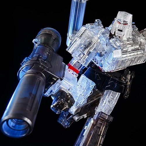 Miniatura 7 de 9.8in Transparente Megatron Transformando Juguete Decepticons Pistola Modelo Robot Figura de Acción KO Versión