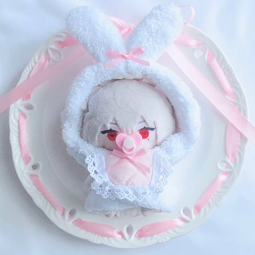 【スタイ×おしゃぶり付き】　ぬい服　着ぐるみ　12cm いつぬい　R7-114 Amazon.co.jp: にじぱぺっと 10cm ぬい服セット おくるみばぶ