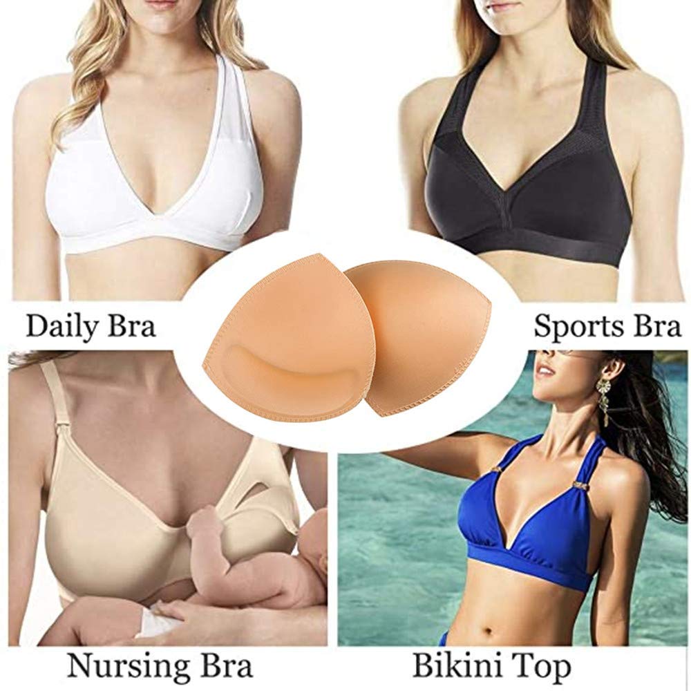 Wkładki do biustonosza, wyściółka biustonosza, wyjmowane wkładki do biustonosza sportowego, używane do strojów kąpielowych i bikini