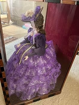 ◆【美品】アンティークフランス人形 専用クリアケース付 ドール ドレス パール② ◇【美品】アンティークフランス人形 専用クリアケース付き