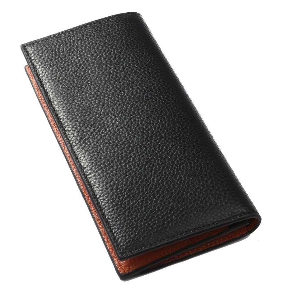 Cheval Noir Bifold Long Wallet Genuine Cowhide Leather 23 Pockets Japan