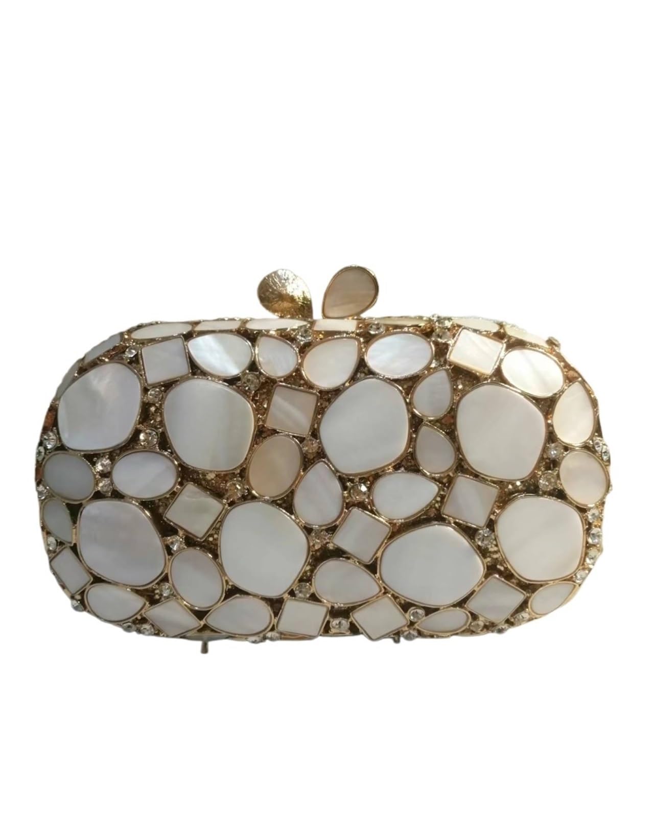 Pochette Donna Borse da sera con conchiglia dorata Borse da sera in metallo Minaudiere da donna Pochette da sposa in cristallo Pochette da cerimonia nuziale con diamanti Borse Borsa da cocktail