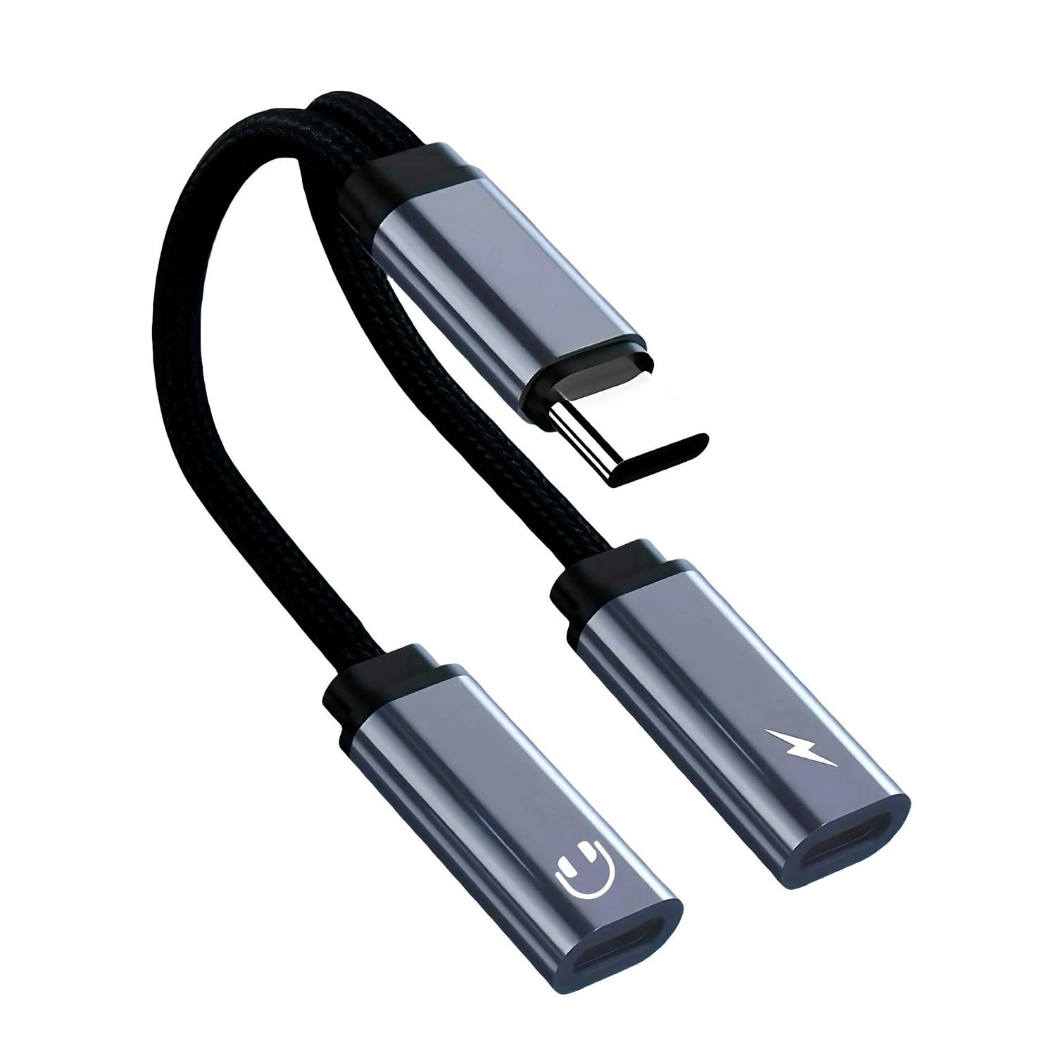 2 in 1 USB C Audio and Charging Adapter Type C to Type C Connector PD 100W Fast Charging USB C Male to Female Cable Wired Headphone and Charging Splitter Compatible with iPhone 16 15 Galaxy S25 S24-image-48