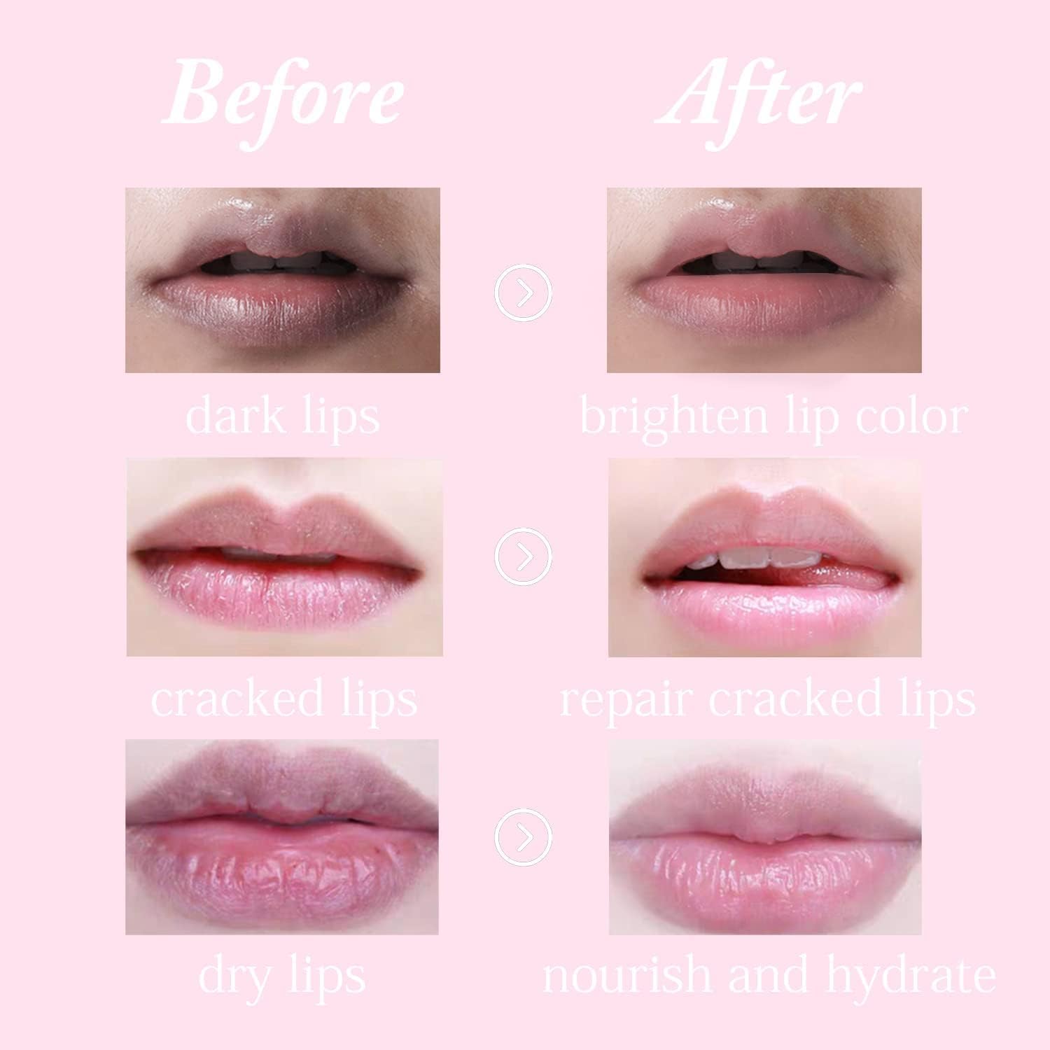 Máscara De Labios, 15 piezas Lip Sleeping Mask, Parche Labial, Juego de Máscaras de Labios de Cristal de Colágeno, Mascarilla Labial Para el Cuidado de Los Labios para LabiosSecos y Agrietados