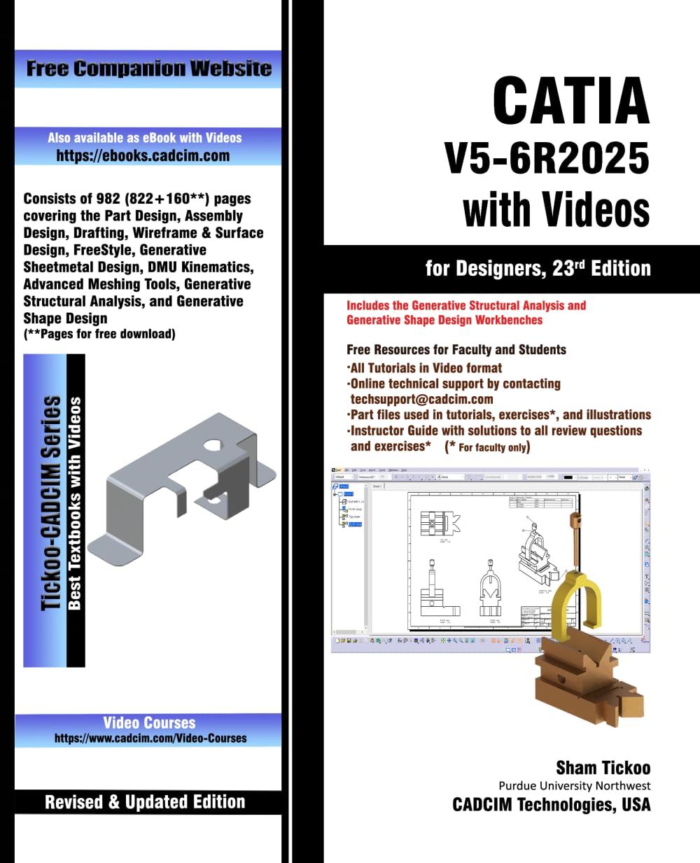 CATIA V5-6R2025 with Videos for Designers, 23rd Edition