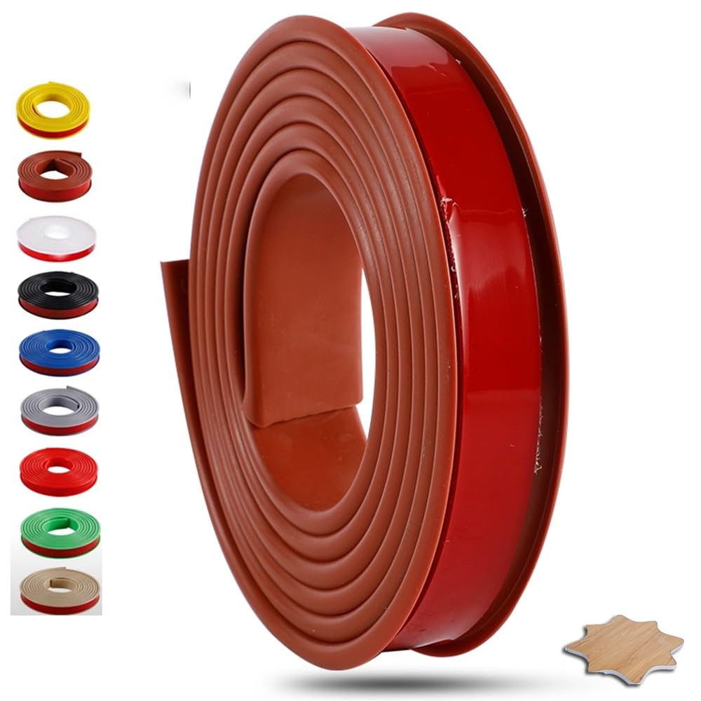 Nastro Adesivo for Bordi di mobili, 16,4 Piedi, a Forma di U, Flessibile, Protezione for Bordi, for mobili/Compensato/Tavolo/Armadio.(Burgundy,22mm(6/7"))