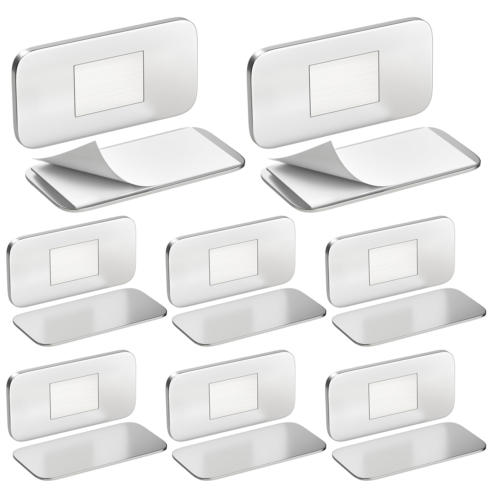 Ultra-Thin Cabinet Door Magnets Jiayi 8 Pack Adhesive Quiet Magnetic Door Catch for Kitchen Cupboard Drill-Free Magnet Latch Drawer Closure Small Wardrobe Sliding Door Magnetic Catches