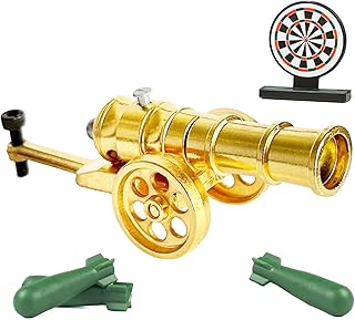Mini Golden Cannon Model Metal Replica Collection Desktop Decoration Ornaments
