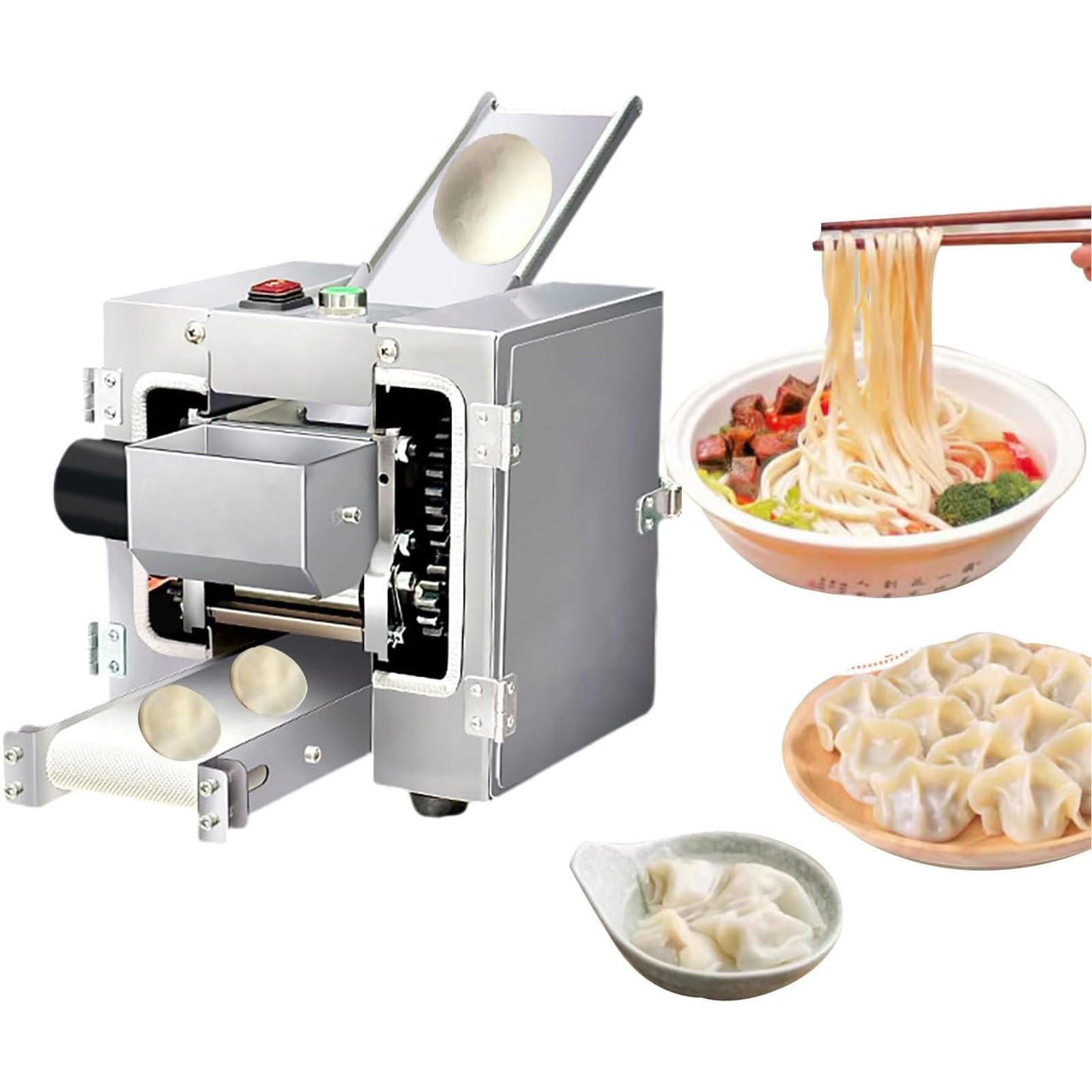 Amazon.co.jp: 業務用電気餃子製造機、自動餃子皮製造機、餃子皮型付き