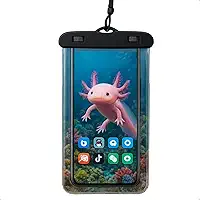 Capa Case A Prova D'água Impermeável para Celular Smartphone Capinha com Alça Universal Proteção 360º Completa Sensível ao Toque (preta) Essor Lab
