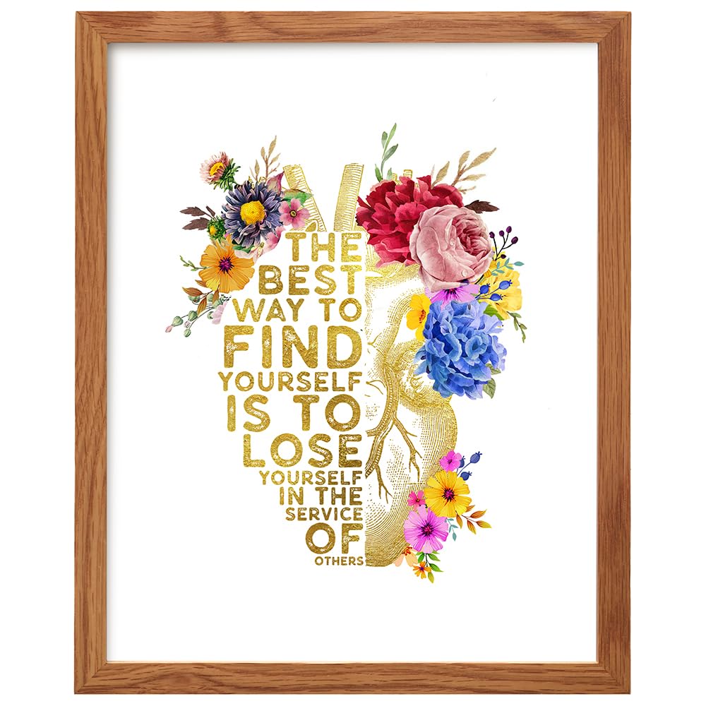 Yellowbird Art Framed Heart