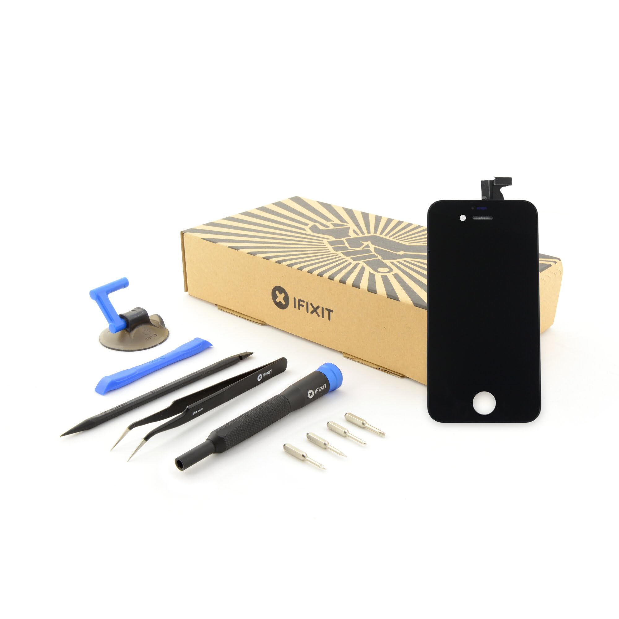 iFixit Screen Compatible with iPhone 4S - Repair Kit - Black