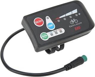 LBEC Electric Bike LED Display, Portable Easy Operation Lightweight Electric Bike Display ABS Modification for 22.2mm Handlebar (48V)