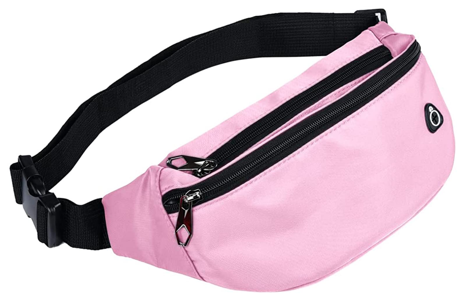 Riñonera Deportiva Impermeable para Hombres y Mujeres, riñonera para Viajes, Senderismo, Correr, 1 Paquete, Rosa, L