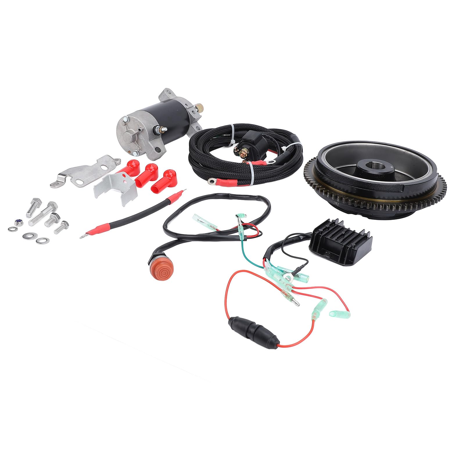 Kit di Avviamento Motore Fuoribordo Sostituzione Durevole Dell'avviamento Motore in Alluminio per Fuoribordo a 4 Tempi 20