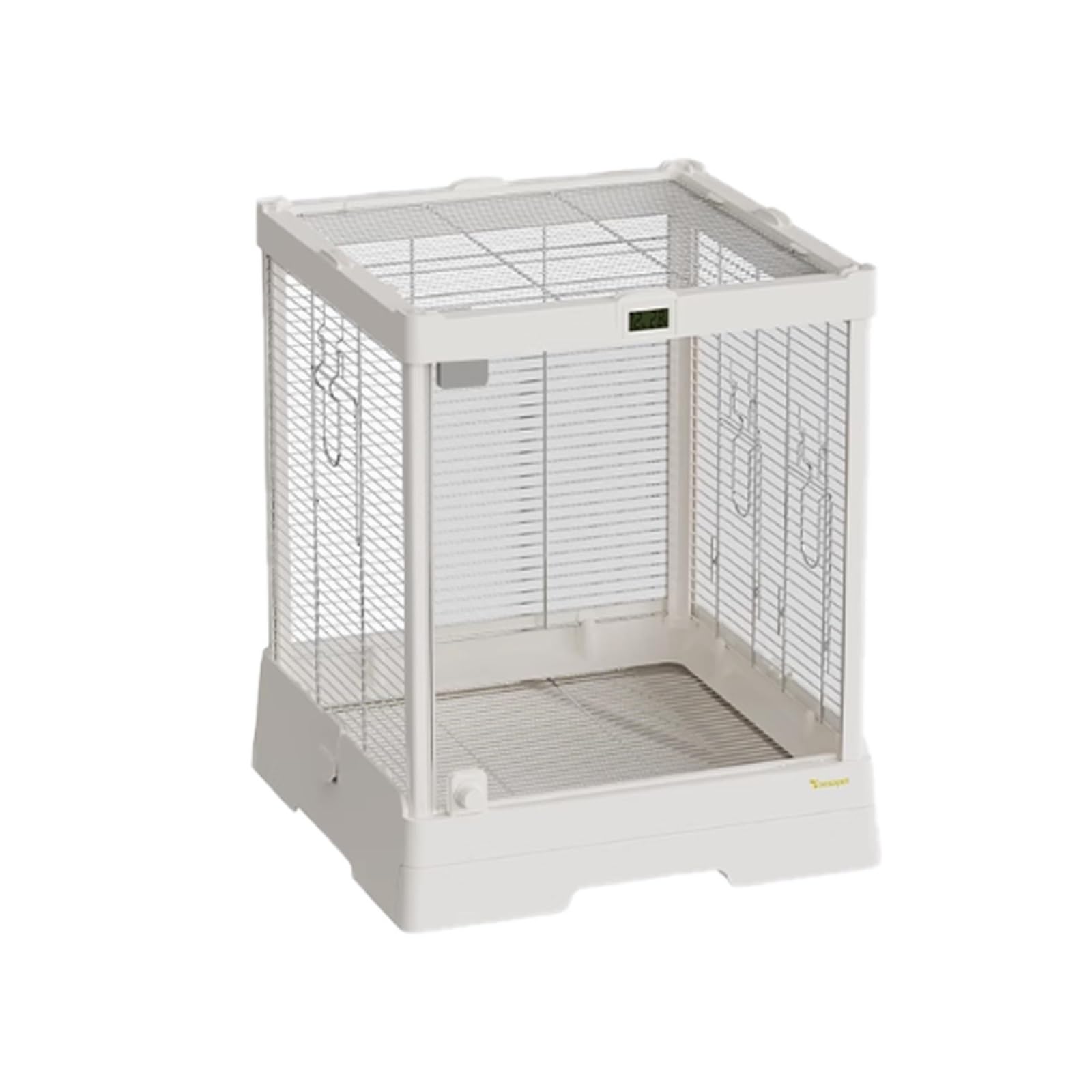 CYairong-22 Bird Cage Glass bird cage stainless steel home parrot cage villa panoramic transparent viewing Pet bird Cage(Style-A)