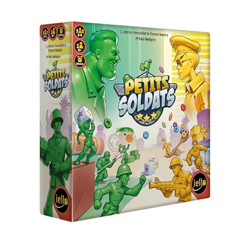 IELLO Petits Soldats – Jeu de Figurines Tactique et Fun – Batailles épiques sur la Table du Petit-déjeuner – 2 à 4 Joueurs – Jeu Familial immersif et évolutif