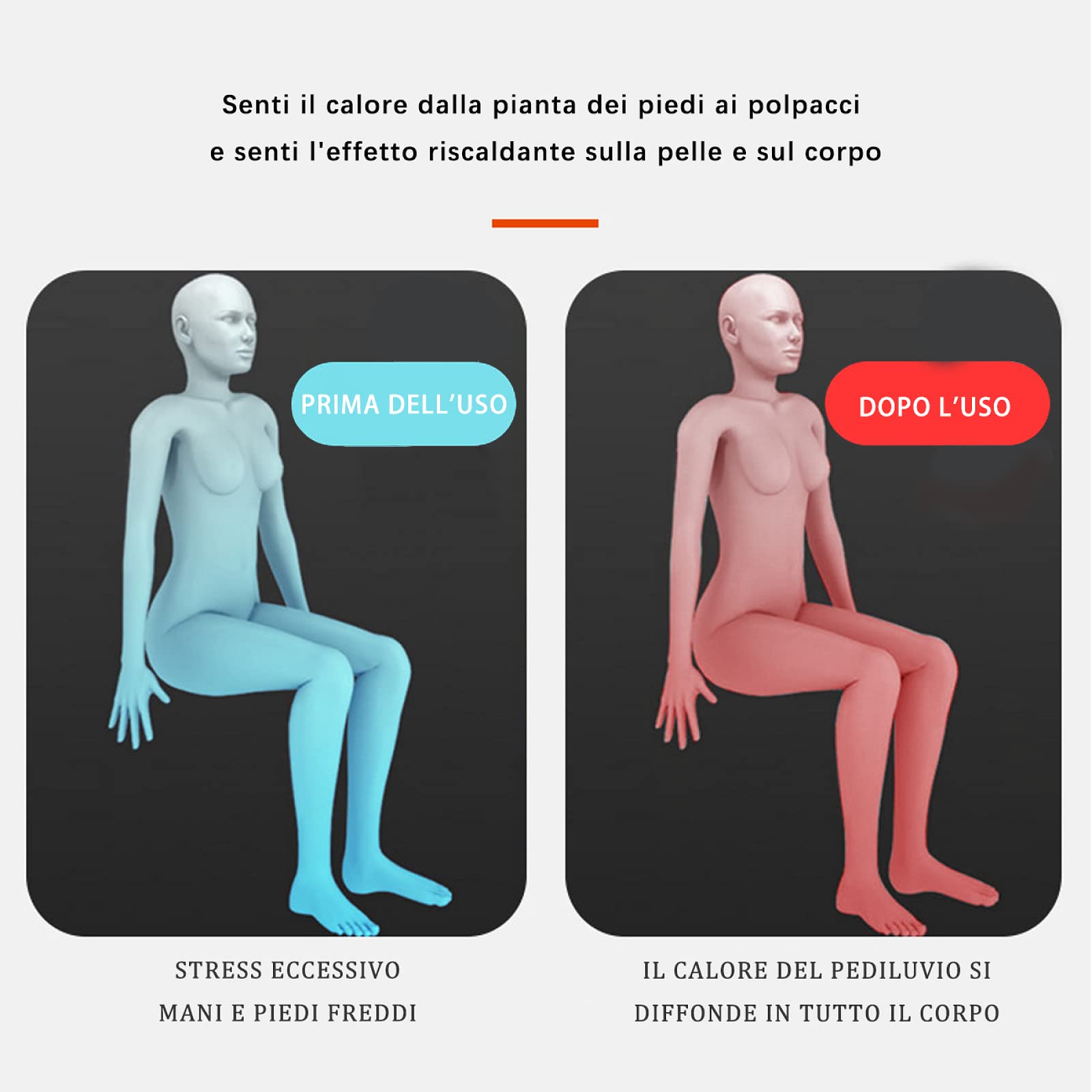Vaschetta per Pedicure Fatto A Mano,in Legno Massagiatore Piedi Durevole E Confortevole Idromassaggio Plantare Rilassa I Piedi Stanchi