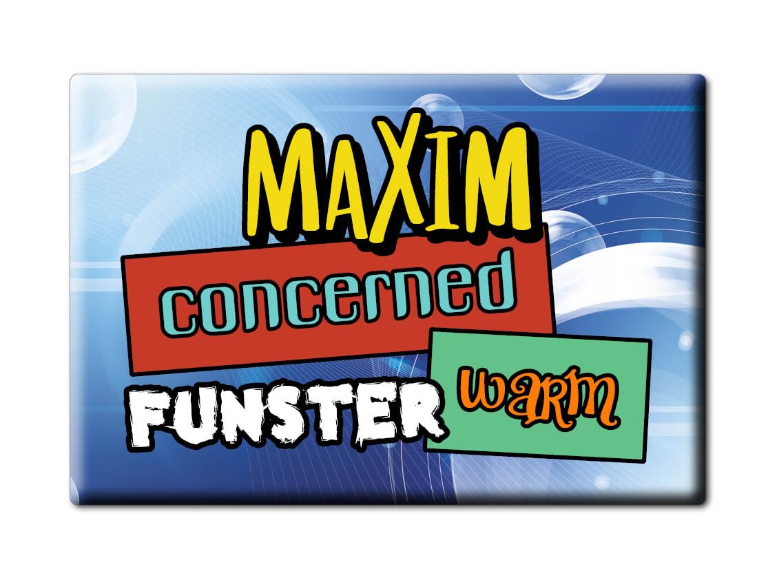 Maxim Magnetic Adjectives Personality Magnet Name Gift Idea Person Names Game Joke