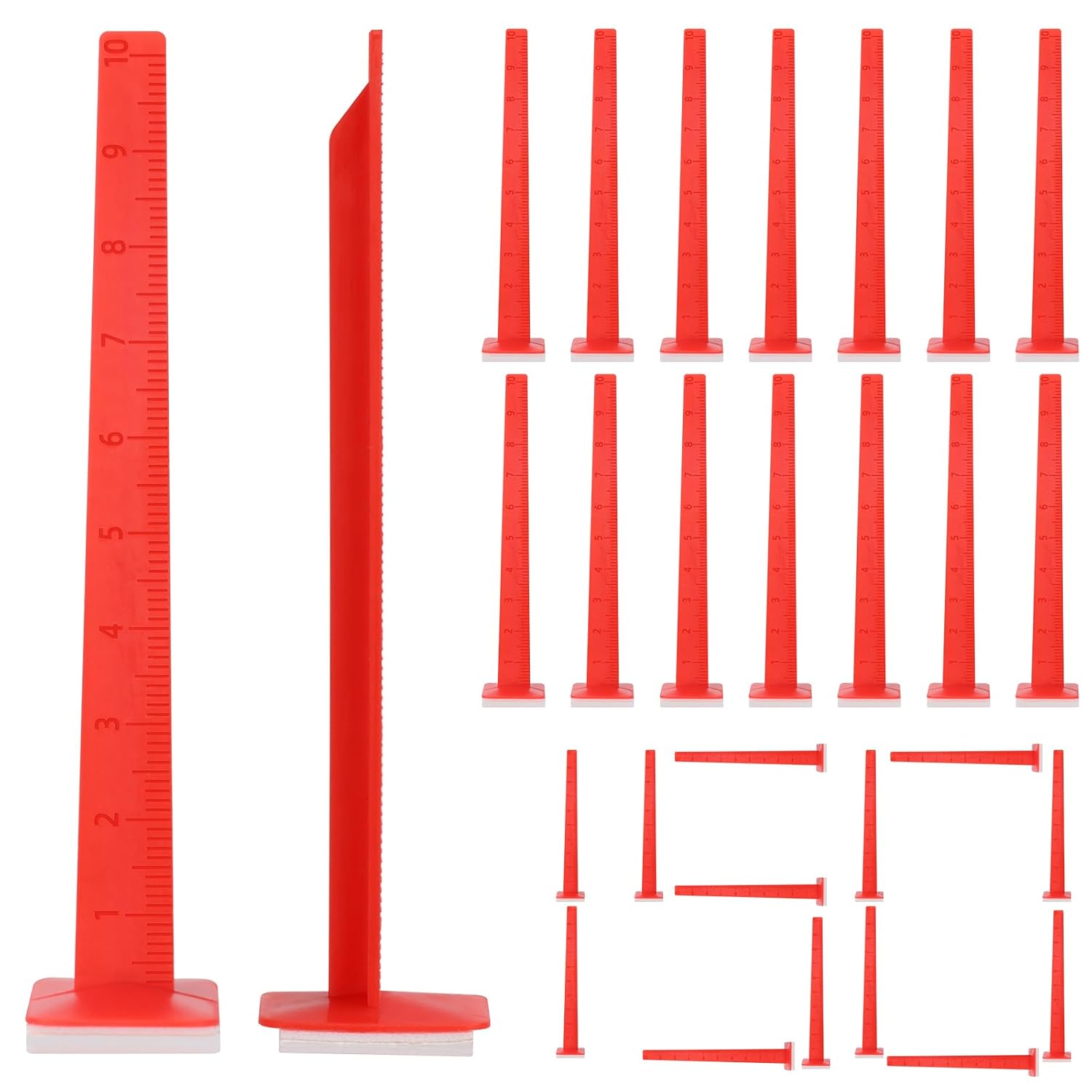 50 Pack 100 MM Leveling Pins, Self-Leveling Stick Pegs for Professional Tile, Stone, Concrete and Flooring Tools