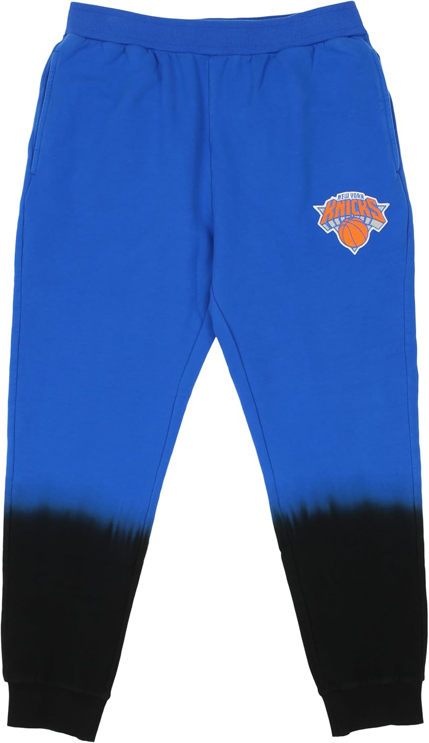 FISLL NBA Teams Men's Black Dip Dye Jogger Sweatpants